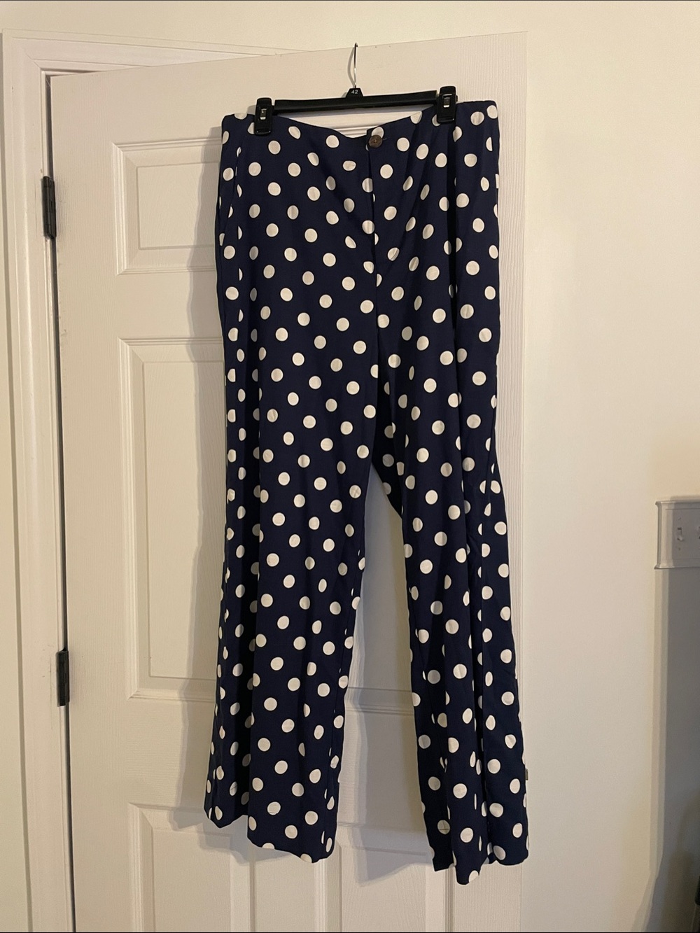 a new day Navy Wide-Leg Polka Dot Pants